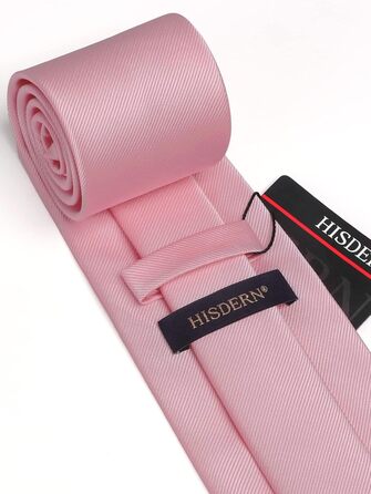 Комплект краватки та нагрудного хустинки для весілля HISDERN, однотонні, різні кольори, універсальний розмір