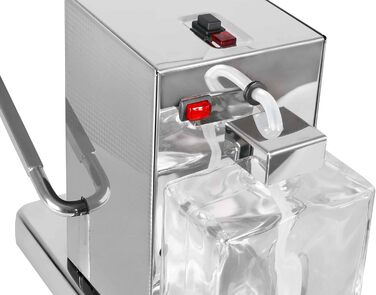 La Piccola Perla Italian Espresso Machine for ESE Pods - Environmentally Conscious and Economical in Consumption - For Standard ESE Pads 44mm PICP4S4GXX Silver