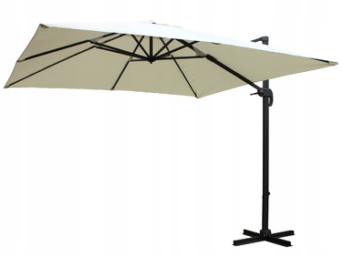 Парасолька садова з бічним стійкою GardenLine, бежева, 250 x 250 см
