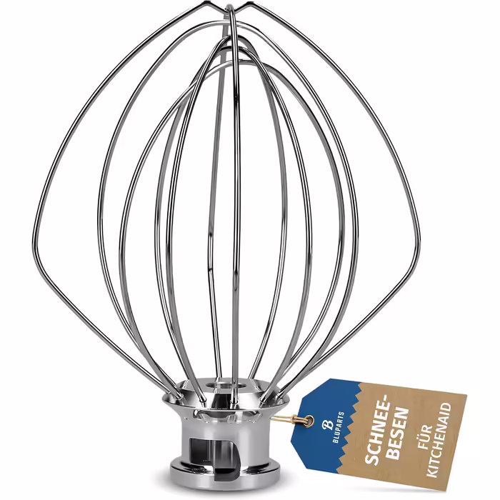 Bluparts whisk attachment compatible with KitchenAid whisks, Kitchen Aid mixing beaters, replaces Kitchen Aid stainless steel accessories in your kitchen