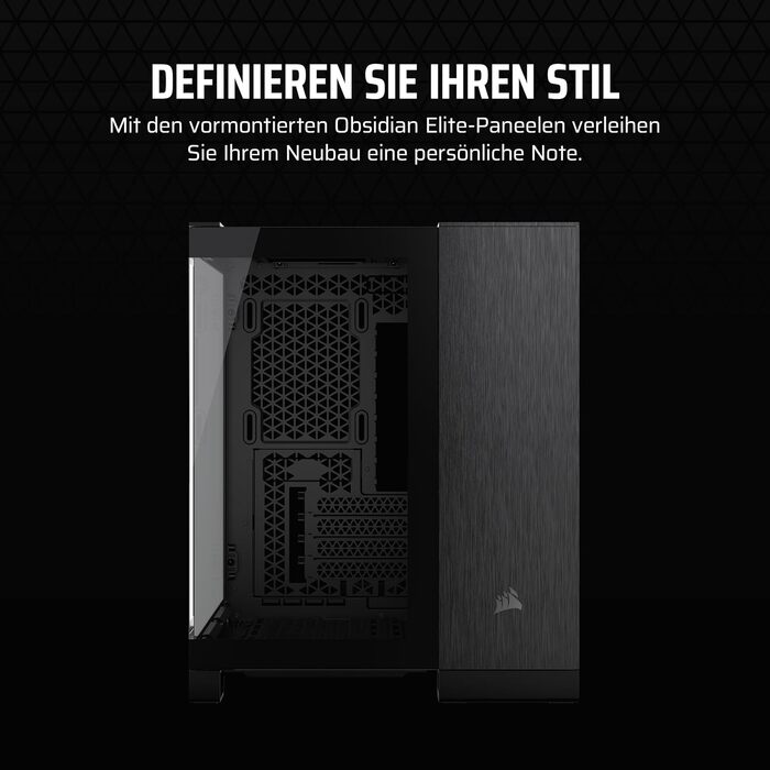 Корпус для ПК CORSAIR 2500X Obsidian mATX з двокамерним дизайном та підтримкою зворотного підключення материнської плати