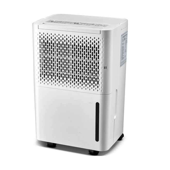 Зволожувач повітря Pasapair 12L - автоматичний осушувач для дому до 120 м³ з таймером, 3 режими, цифровий дисплей, шланг, захист від вологи та плісняви