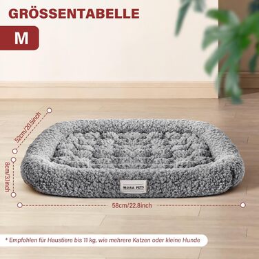 Самогріюча котяча деки Mora Pets: тепла, м'яка, 52x58 см, сіра. Самогріюча деки для котів та собак.