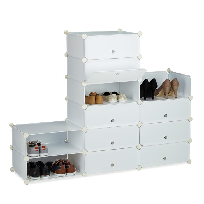 Relaxdays Shoe Cabinet with 12 Compartments