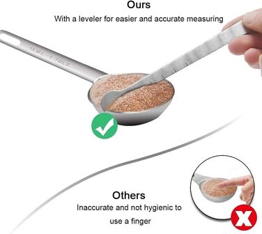 Набір мірних склянок та ложок VBOK IGFE з лінійкою, 12 шт. для випічки (рідини та сухі інгредієнти)