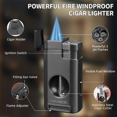 Чохол для сигар з натуральної шкіри, переносний вологозберегаючий гуморидор, для 6 сигар, подарунок для чоловіків (без сигар), темно-коричневий