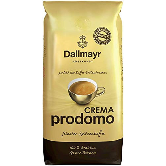 Кава в зернах Dallmayr Crema D'Oro Medium Roast, середній обсмал, 1 кг (набір 2 шт)