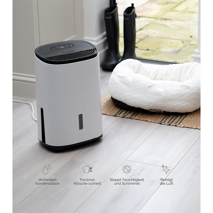 Зволожувач повітря MeacoDry Arete One 6L з очищувачем повітря | Компактний, тихий (32 дБ), для спальні, невеликих приміщень та квартир | Фільтр HEPA H13 | 1,8L резервуар | AreteOne-6L