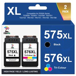 Картриджі Palmtree PG-575XL та CL-576XL для принтерів Canon PIXMA TS3550i, TS3551i, TS3750i, TS3751i, TS3752i, TR4750i, TR4751i, TR4755i, TR4756i (чорний та кольоровий, сумісні)