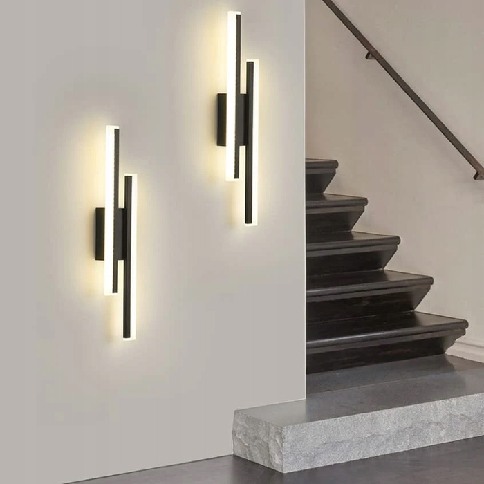 Настінний світильник Tealight чорний, інтегроване LED-джерело 16 Вт