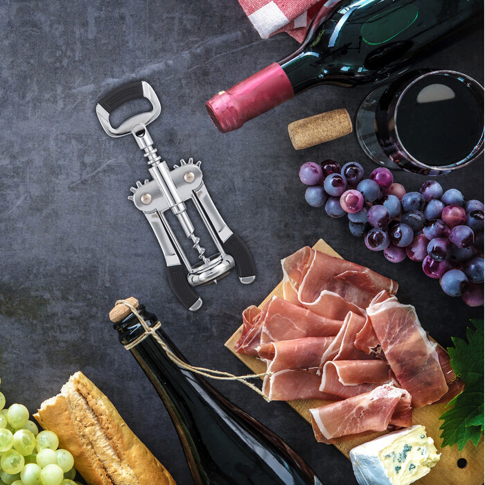 Relaxdays Lever Corkscrew with Bottle Opener