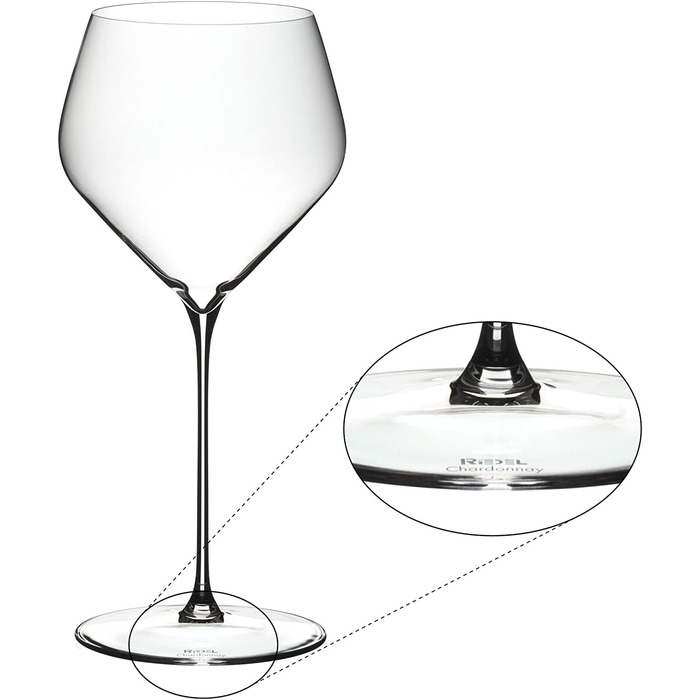 RIEDEL Veloce Chardonnay, Set of 2, clear crystal glass, premium machine-made