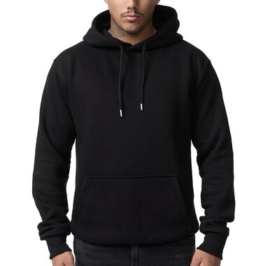 Чоловіча толстовка на блискавці Smith & Solo – Спортивний худі Slim Fit з капюшоном, чорний, розмір L, високоякісна бавовняна суміш