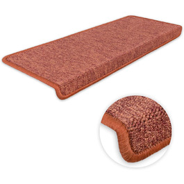 Ступінчасті килимки Kettelservice-Metzker Monza прямокутної форми - різні комплекти та кольори, Terra, 14 штук