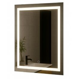 Дзеркало у ванну кімнату Luna 60 x 80 см з LED-підсвіткою та сенсорним вимикачем