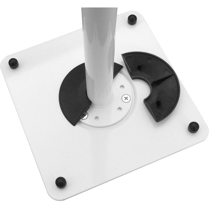 Металеві підставки для колонок (2 шт) - регульовані, з кабельною організацією, білий, модель BS16W