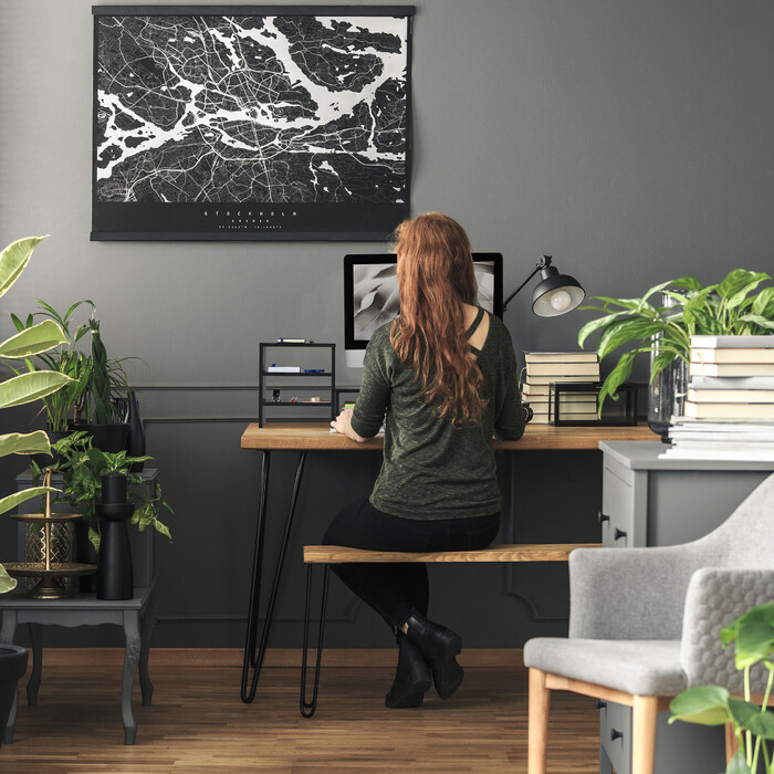 Relaxdays Monitor Stand with Shelves