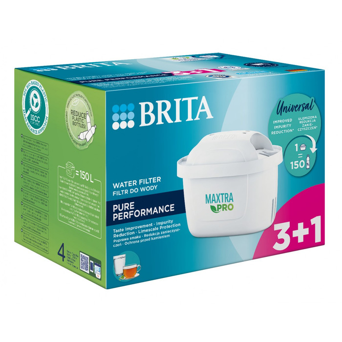 Смінний фільтрувальний картридж Brita Maxtra Pro Pure Performance 3+1 (4 шт.)