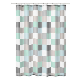 Штора для душу Kleine Wolke Check, 180x200 см, блакитна - водонепроникна штора у ванну