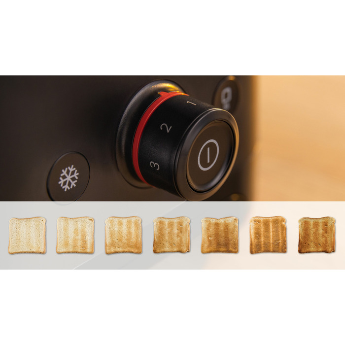 Тостер Bosch TAT3M123, чорний, 950 Вт
