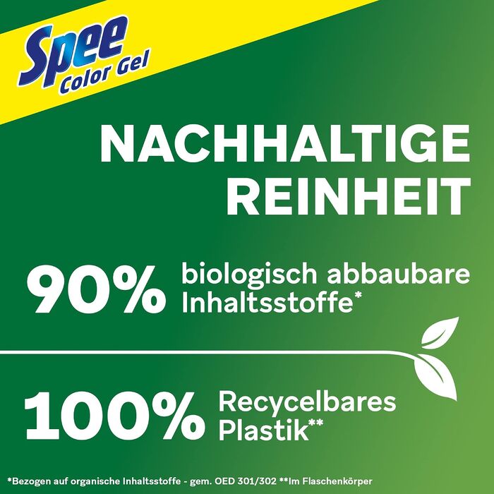 Рідкий пральний засіб Spee Aktiv Gel Color 4+1 для кольорових речей, 100 прань (2 x 50), 1.13 л, свіжий аромат