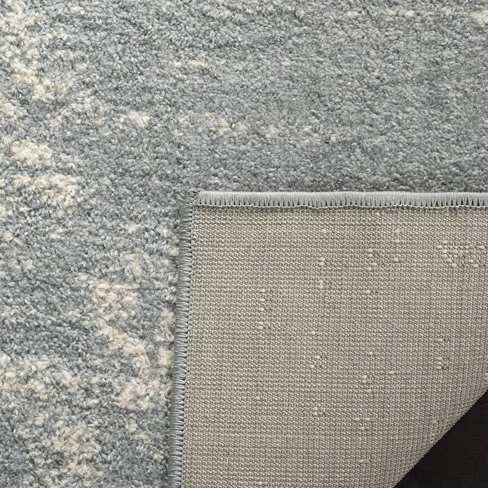 Килим SAFAVIEH Distressed для вітальні, їдальні, спальні - колекція Adirondack, короткий ворс, 122 x 183 см (сірий та кремовий)