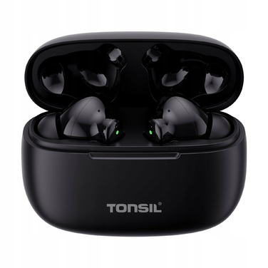 Бездротові вакуумні навушники TONSIL T50BT, чорні, Bluetooth