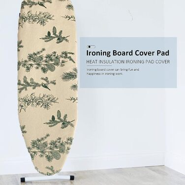 Близняк для прасувальної дошки, бавовна, 140x50 см, з гумкою, для прасувальних станцій та прасок