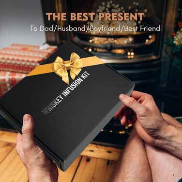 Набір для виготовлення віскі: інфузія, 8 дерев'яних стружок, кубики льоду з нержавіючої сталі, мірний стакан, барна ложка, воронка