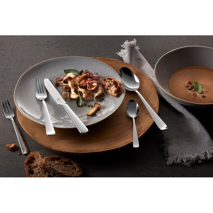 ZWILLING Swing Cutlery Set, 68-piece, for 12 people, 18/10 stainless steel, polished flatware, dishwasher-safe, Silver