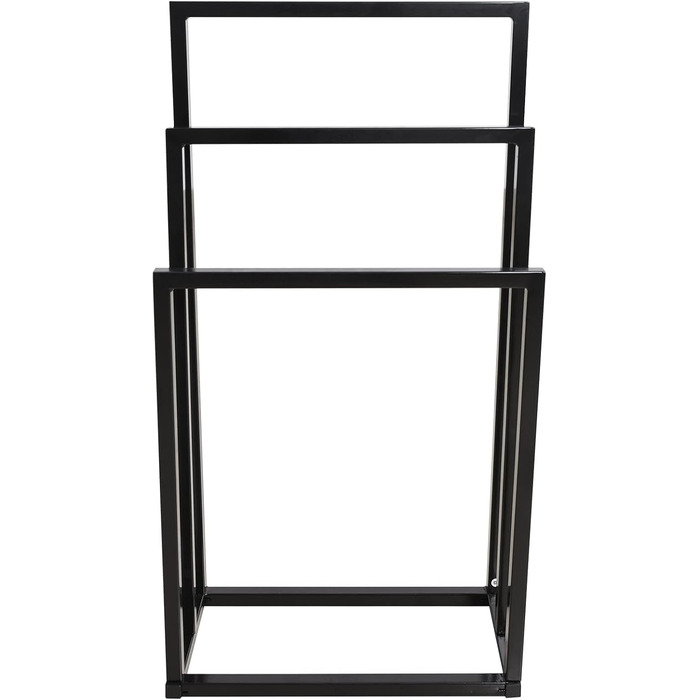 Підлогова сушарка для рушників з 5 полицями, чорного кольору (3-T)