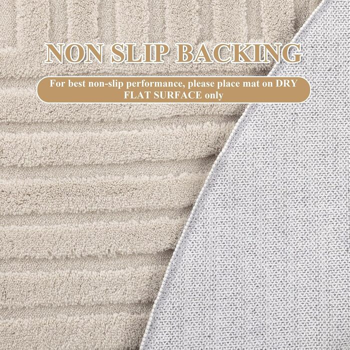 Килим для вітальні 160x230 см, великий пухнастий з коротким ворсом, миючий, сучасний, з 3D ефектом, нековзний, для їдальні, кухні, спальні, бежевий