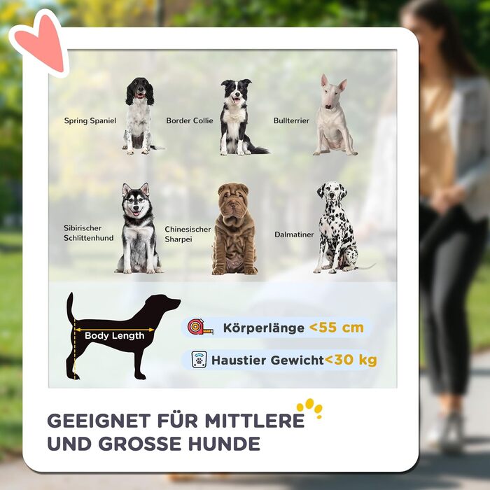 Візок для собак PawHut: зручний прогулянковий візок для собак та котів, сірий+чорний, 107 x 67 x 102 см