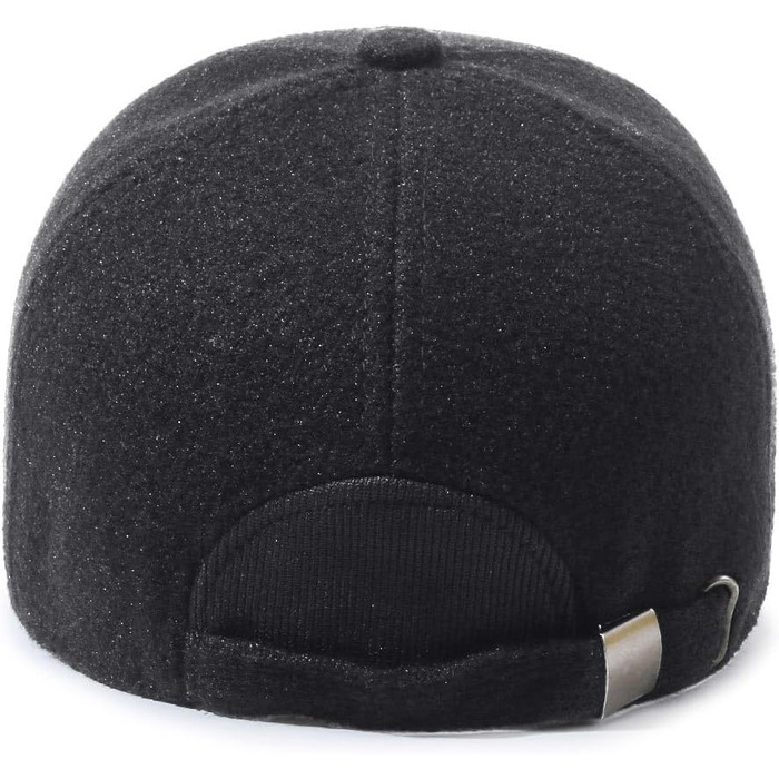 Кепка бейсболка чоловіча YAMEE зимова з відкидним навушником, тепла шапка-кепка на осінь/зиму, універсальний розмір (2245/Сірий)