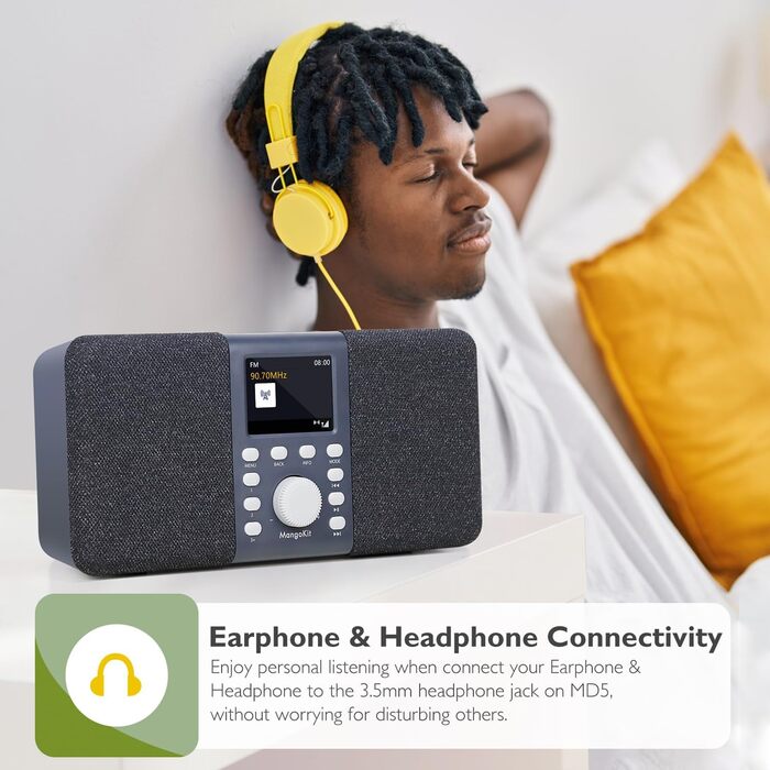 MD5 Портативне DAB радіо з Bluetooth 5.3 та 2.4