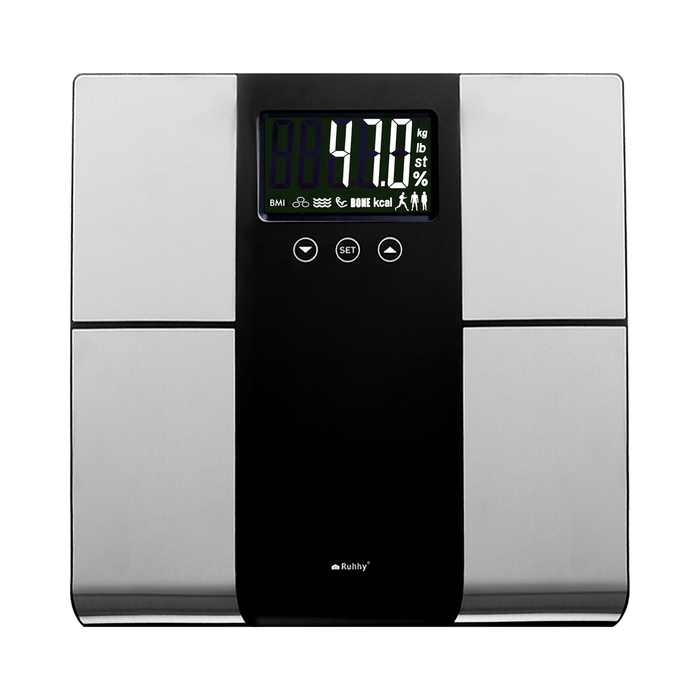 Електронні ваги для ванної Ruhhy до 225 кг з аналізатором складу тіла