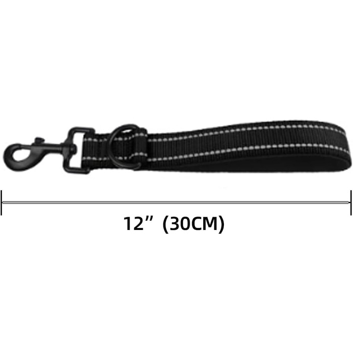 Автомобільний поводок для собак Yuiturt: безпечний, короткий, з відбиваючими елементами та ручкою