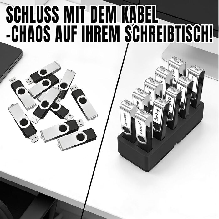 Організатор для USB-накопичувачів TATMOHIK: сумка-чохол для 10 USB-флешок, аксесуарів, USB-станція