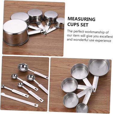 DECHOUS 12-Piece Measuring Spoon Set for Baking - Stainless Steel, Graduated Kitchen Cups, Spoons for Easy Measuring