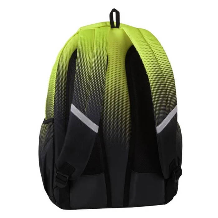 Багатовідсінковий шкільний рюкзак CoolPack, чорний з жовтими та золотистими елементами, 23 л