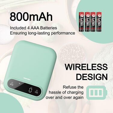 GRAM PRES Digitale Lebensmittelwaage: Кухонні ваги електронні, 5 кг/0.01 г, з LED-дисплеєм та функцією тарування