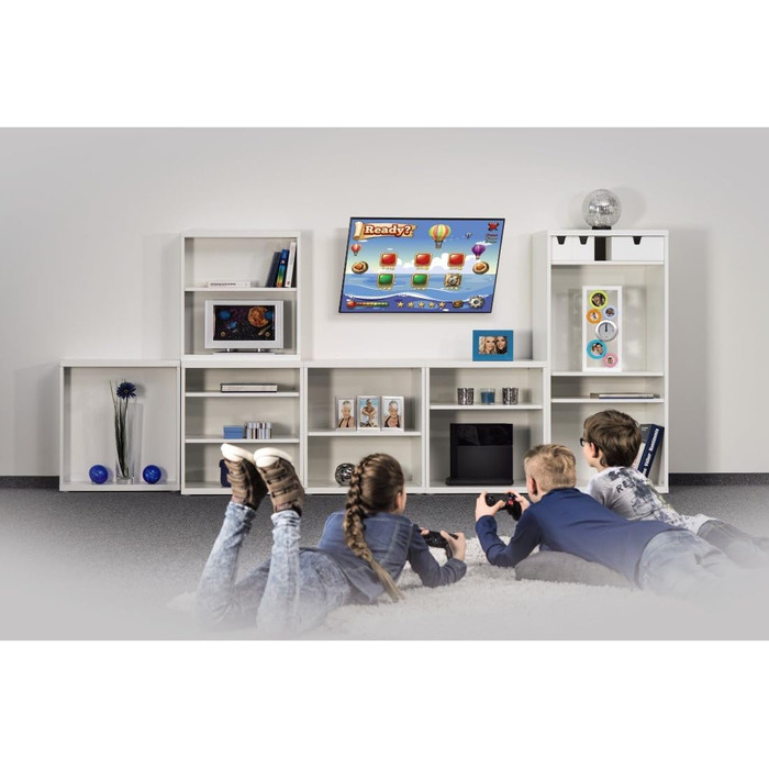 Hama TV Wall Mount Bracket - 37-90 inch TVs, up to 220lbs, VESA 800x400, Fixed Wall Mount with Minimal Wall Clearance, Includes Fischer Anchors & Installation Guide