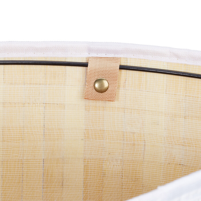 Relaxdays Bamboo Laundry Basket
