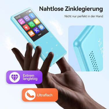 MP3 плеєр AGPTEK 128 ГБ Bluetooth 5.4, 2.4