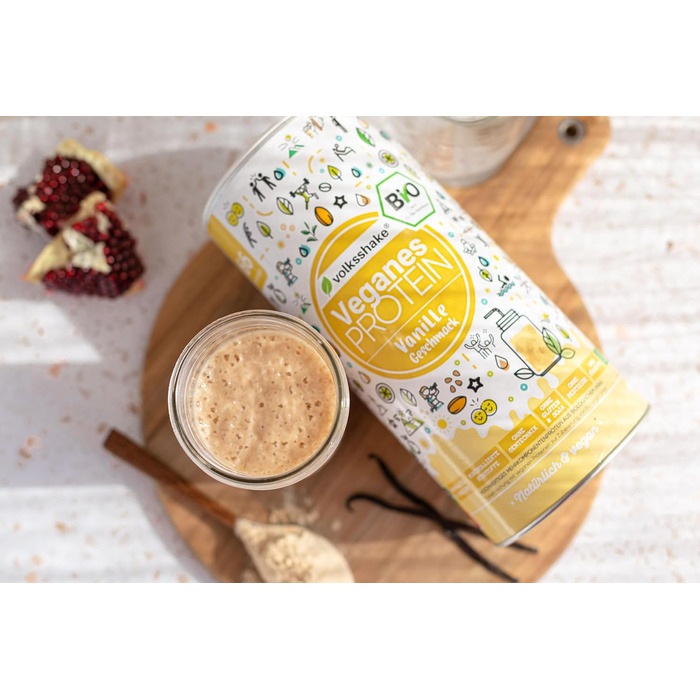 BIO Protein vegan | Vanilla | DE-ÖKO-006 | 10 plant-based protein sources | Without sweeteners | Soy & Gluten-free | Premium quality from Lake Constance | Made in Germany (1000g, Vanilla)