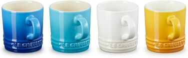 Набір з 4 еспресо чашок Le Creuset, кераміка, 100 мл, Riviera