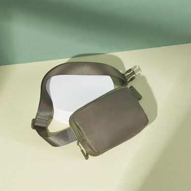 Сумка на пояс Telena для жінок та чоловіків, спортивна та повсякденна, сумка через плече, кросбоді, з регульованим ремінцем, бежева (A-grün)