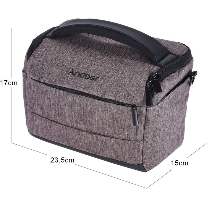 Сумка для камери Andoer: для Canon, Nikon, Sony, Fujifilm, Olympus, Panasonic (1 камера + 2 об'єктиви + аксесуари)