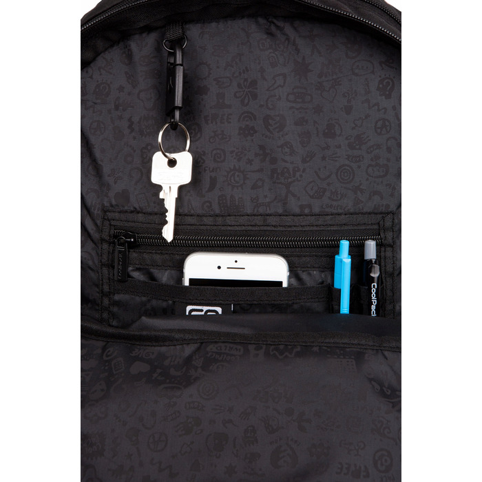 Багатовідсіковий шкільний рюкзак CoolPack, багатоколірний, 20 л