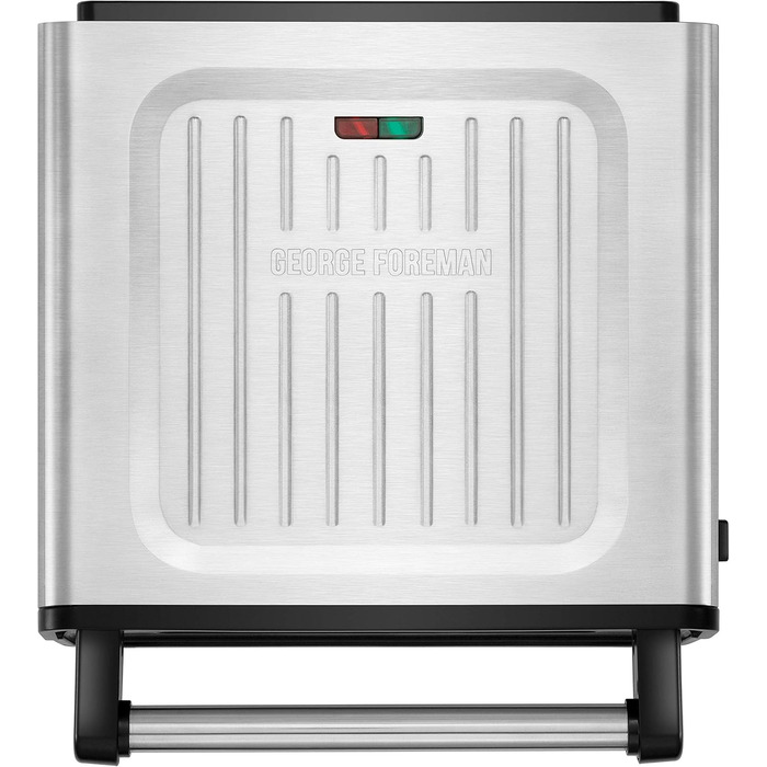 George Foreman Smokeless Grill - Indoor BBQ with Adjustable Temperature & Dishwasher-Safe Grill Plate